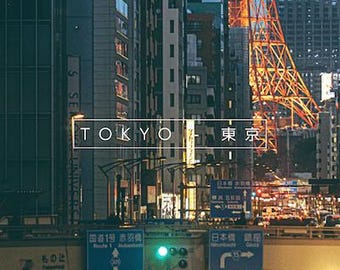 Tokyo Tower iPhone Wallpaper: Urban Street Photography (PNG Digital Download)