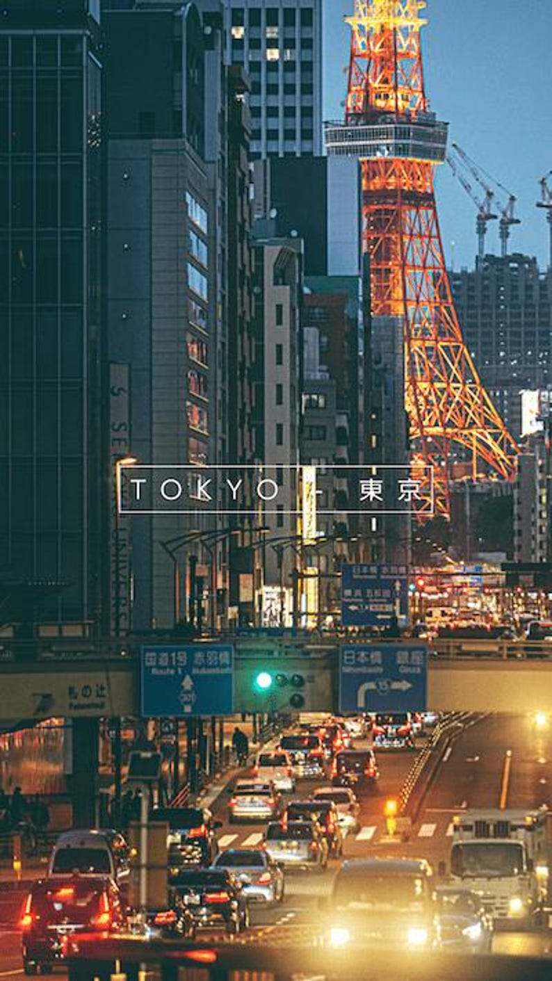 Tokyo Japan Photography iPhone Wallpaper Phone Lockscreen Street Urban