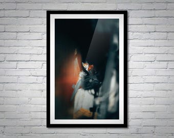 Tokyo Cat Photography Print: Cinematic Japan Noir Wall Art