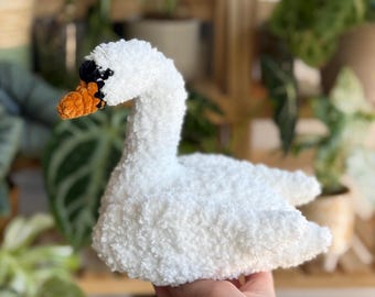 ステラ白鳥のかぎ針編みパターン（簡単な縫製）、あみぐるみPDFダウンロード