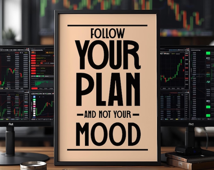 Follow Your Plan Print: Motivational Giclée Wall Art