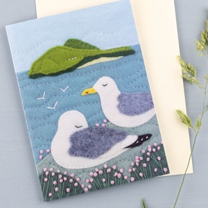 Seagull Greeting Cards, Irish Coastal Landscape Notecards Set.