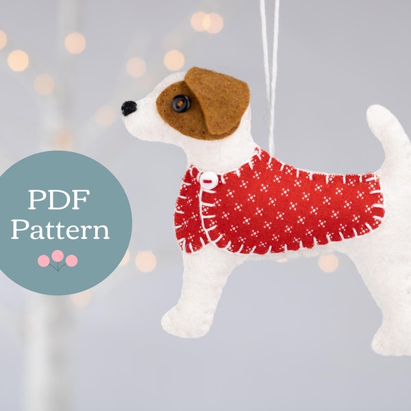 Felt Dog Ornament Etsy