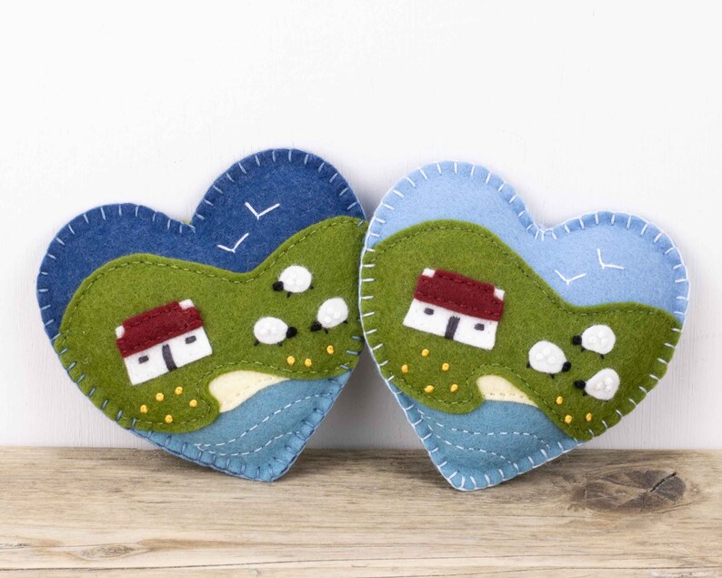 Cottage Heart Ornament Sewing Pattern, Downloadable PDF Felt Ornament Pattern image 6