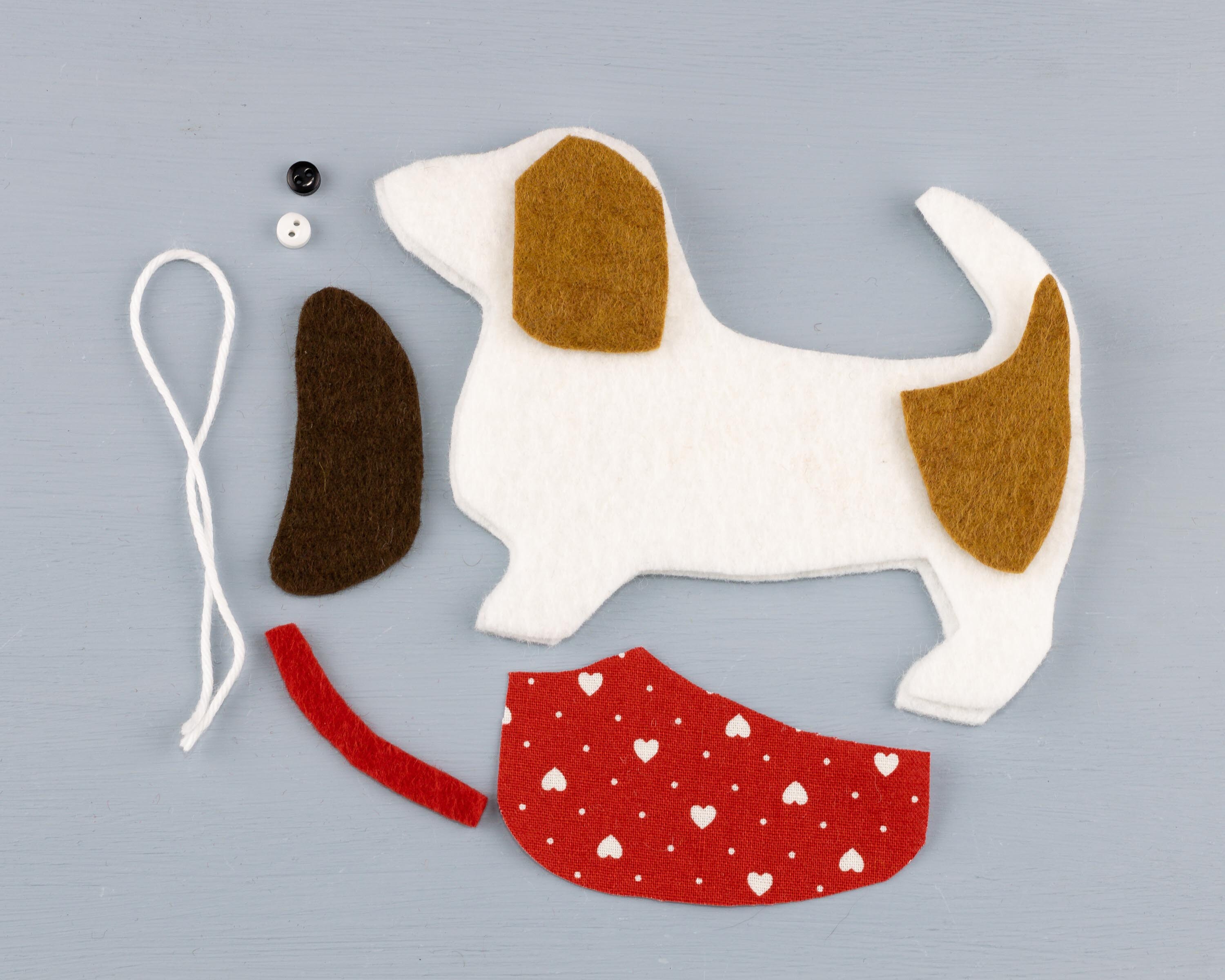 Dog Christmas Ornament PDF Sewing Pattern Easy DIY Felt Etsy