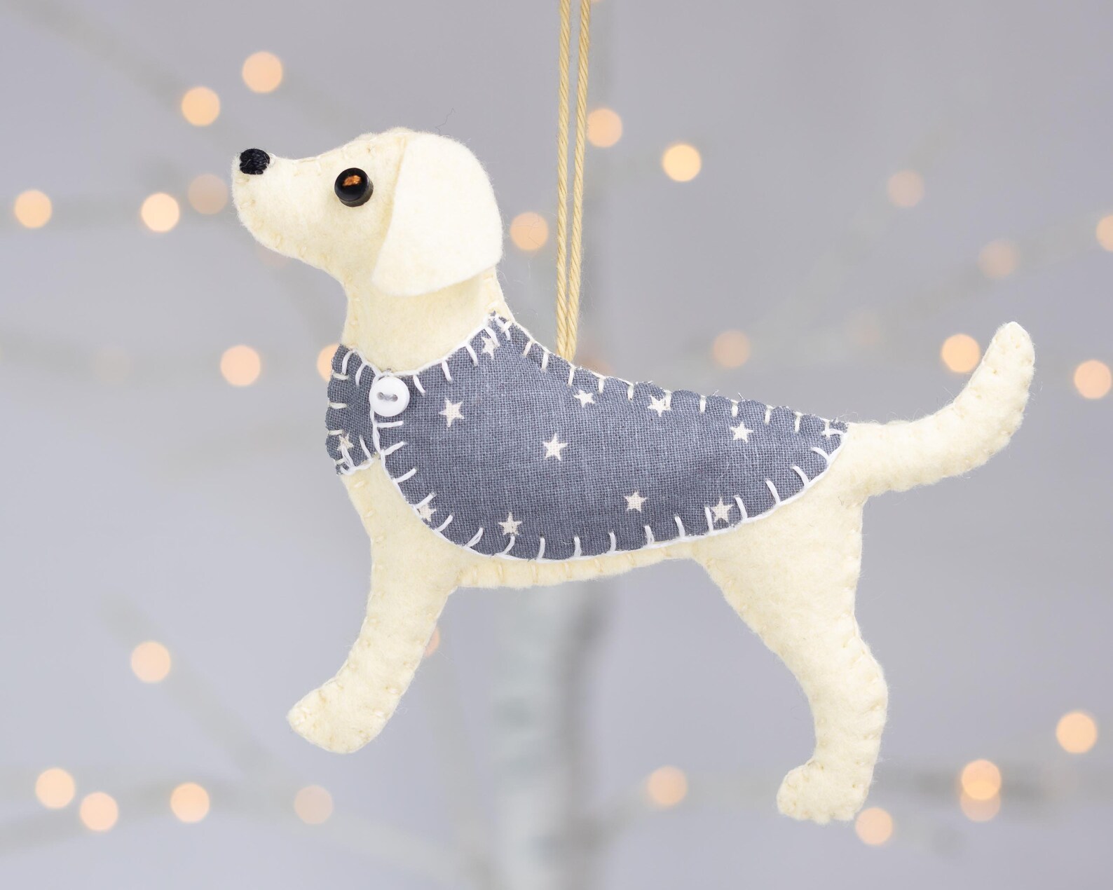 Labrador Dog Felt Ornament Golden Labrador Retriever Pet Gift Etsy UK