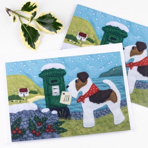 Cartes de Noël Fox Terrier
