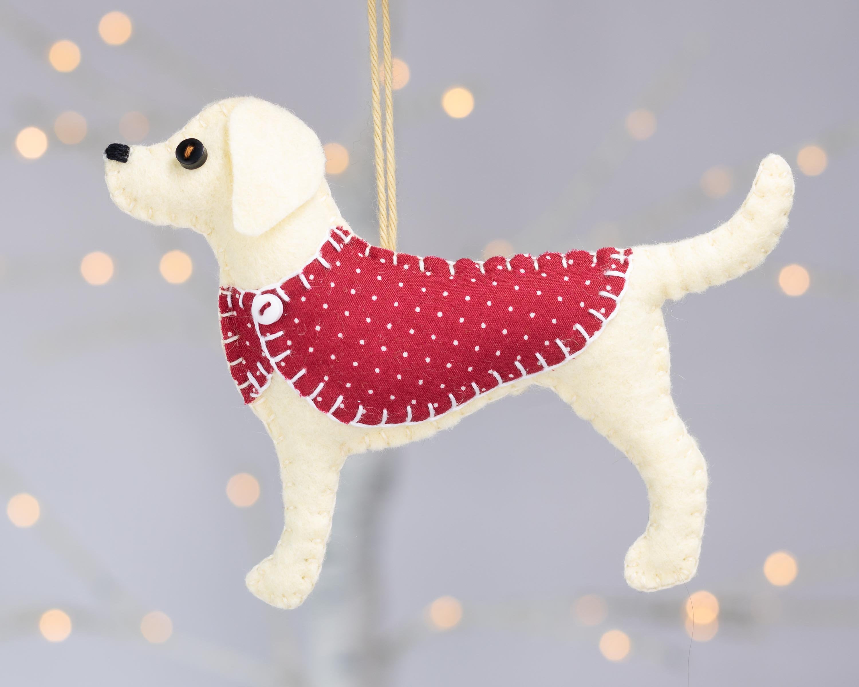 Labrador Dog Felt Ornament Golden Labrador Retriever Pet Gift Etsy UK