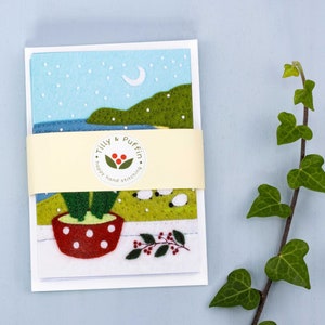 Hyacinth Christmas Cards, Irish Landscape Greeting Card Pack. image 5