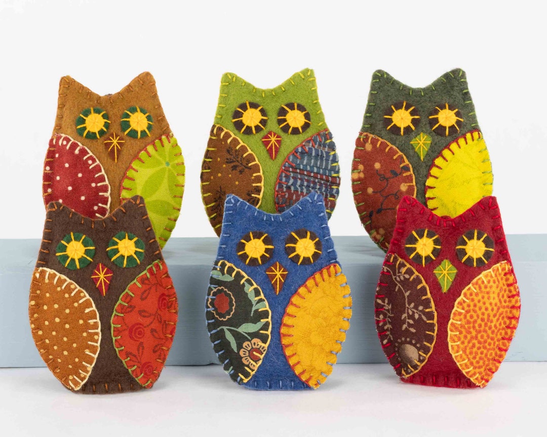 Felt Owl Ornaments for Autumn Fall Owl Halloween Ornaments - Etsy