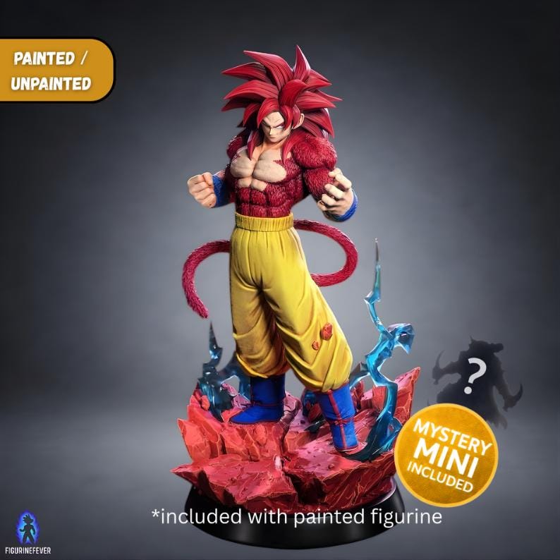Figurine Dragon Ball GT – Gogeta Super Saiyan 4 Buste Lumineux LED