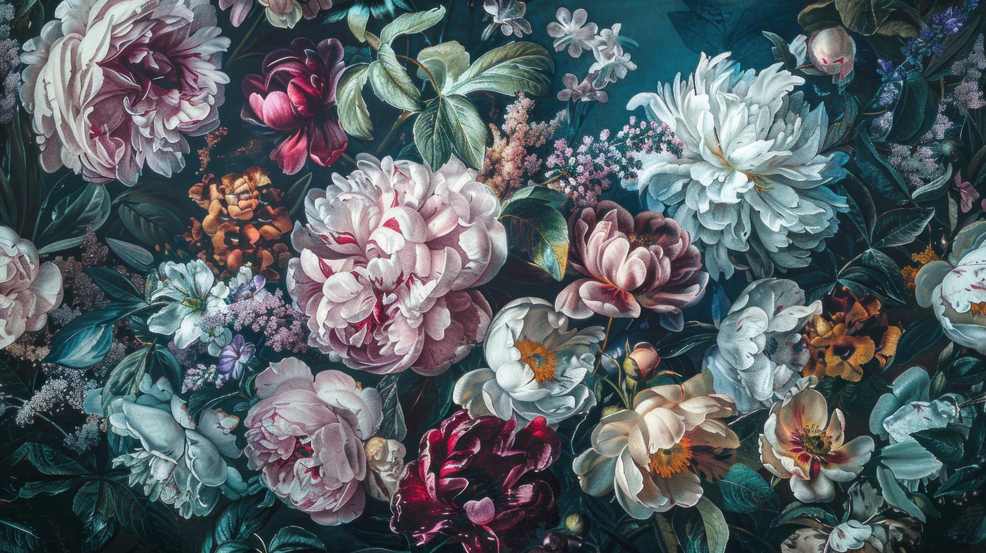 Floral Wallpaper Peel and Stick : Bold Peony Wall Mural - Etsy