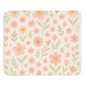 Floral Mouse Pad - Colorful Desk Accessory, Ideal Gift for Flower Lovers, Perfect for Home Office Decor, Stationery Accessory, Beautiful