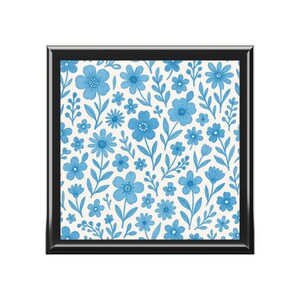 Floral Jewelry Box - Elegant Storage for Rings, Necklaces, or Bracelets, Gift for Her, Home Decor, Wedding, Anniversary
