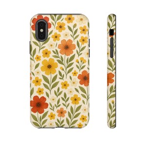 Floral Phone Case | Tough Cases | Vibrant Flower Design | Spring Accessories | Unique Gift for Her | Nature Lover Gift