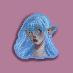 Fantasy Elfen Mädchen - Sticker