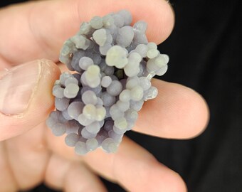 Grape Agate Crystal bubbly Cluster