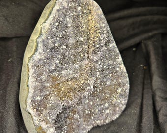 Grade A Black Amethyst Crystal. Dark and Sparkly.