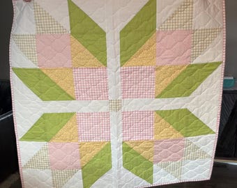 Edredón reversible personalizado para regazo pequeño/cuna grande (42x42) Edredón n.° 4