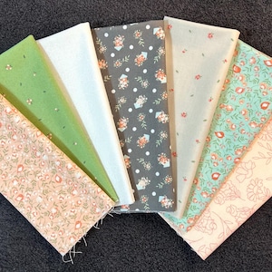 Abloom Curated Fat Quarter Bundle (7 pieces) by Coriander Quilts for Moda