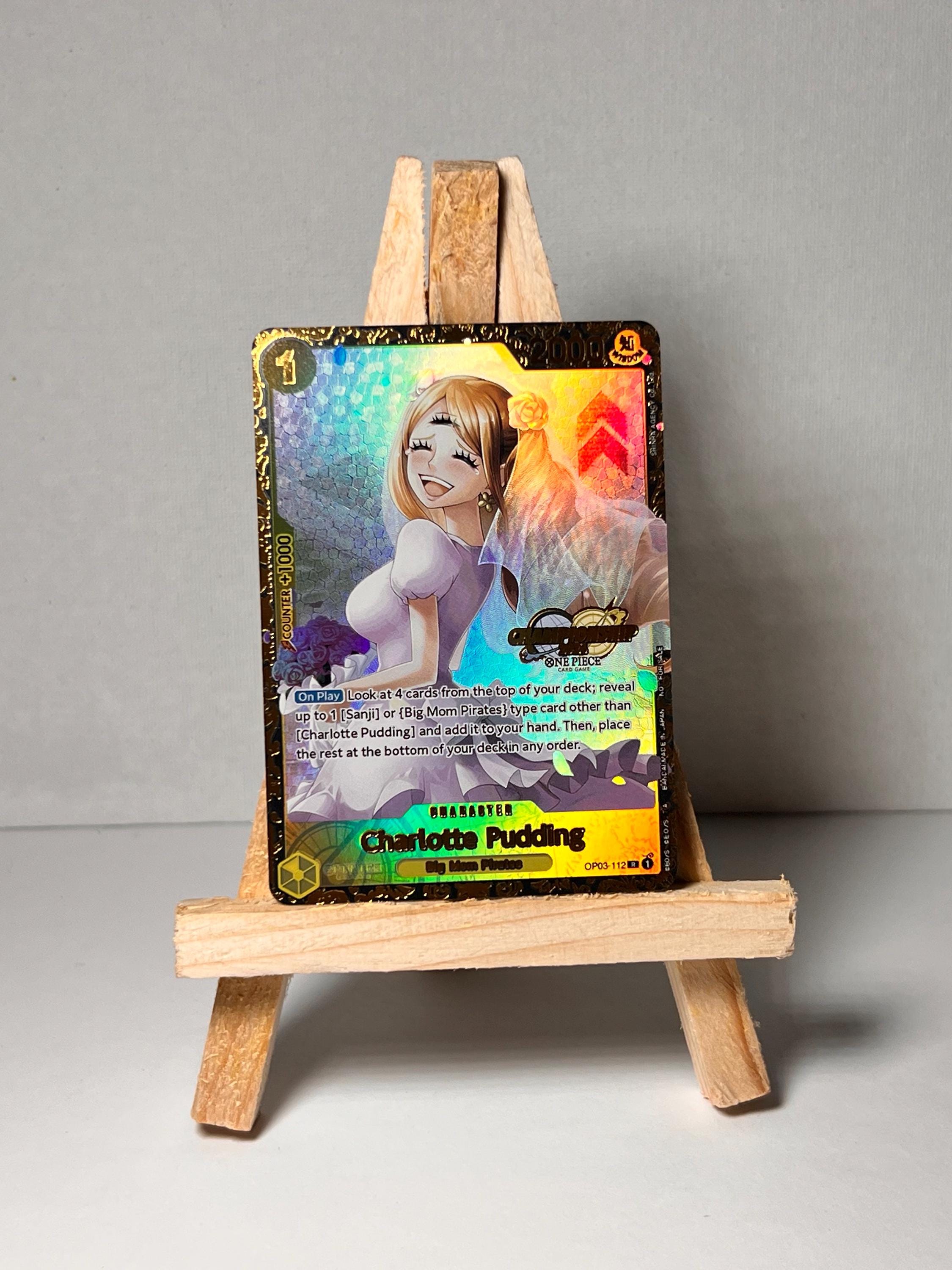 one piece card game pudding One Piece Trading Card Game Extra Booster: Anime 25th Collection Super Rare Sanji & Pudding EB02-035 [Alternate Art]