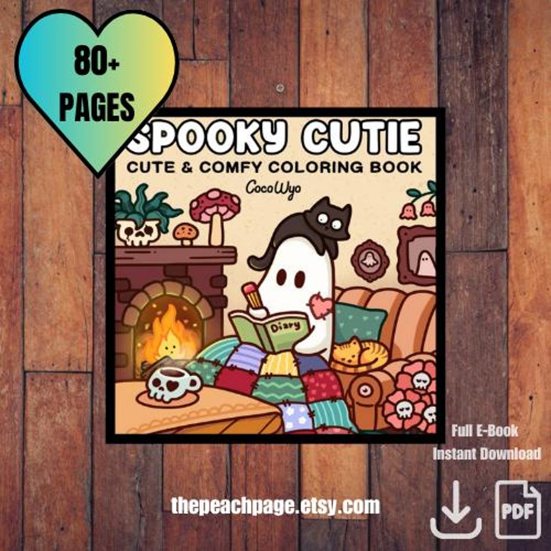 Spooky Cutie: 80+ Pages Coloring Book for Adults and Teens Adorable ...