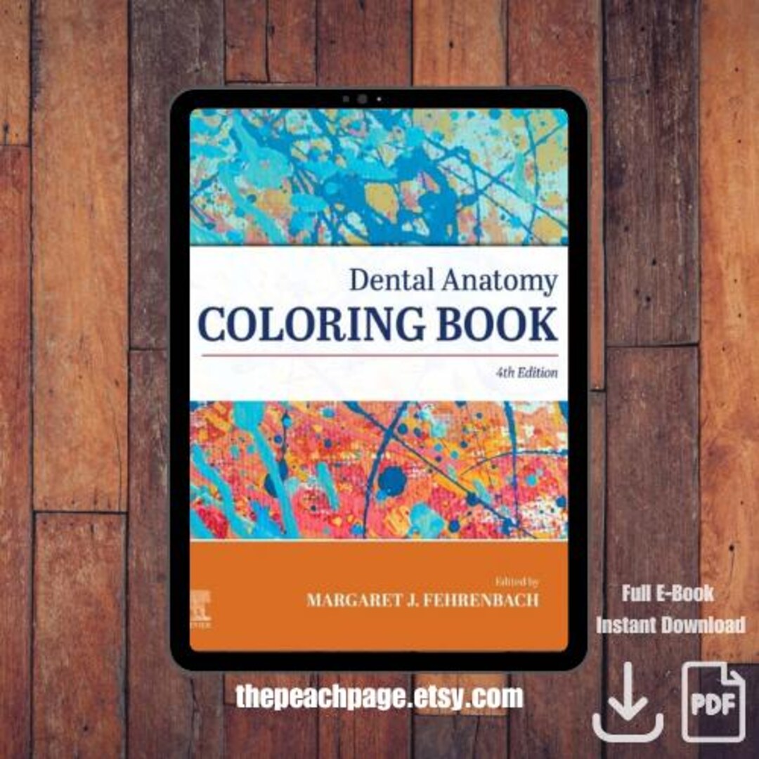Dental Anatomy Coloring Book and Complete Study Guide 4th Edition - Etsy