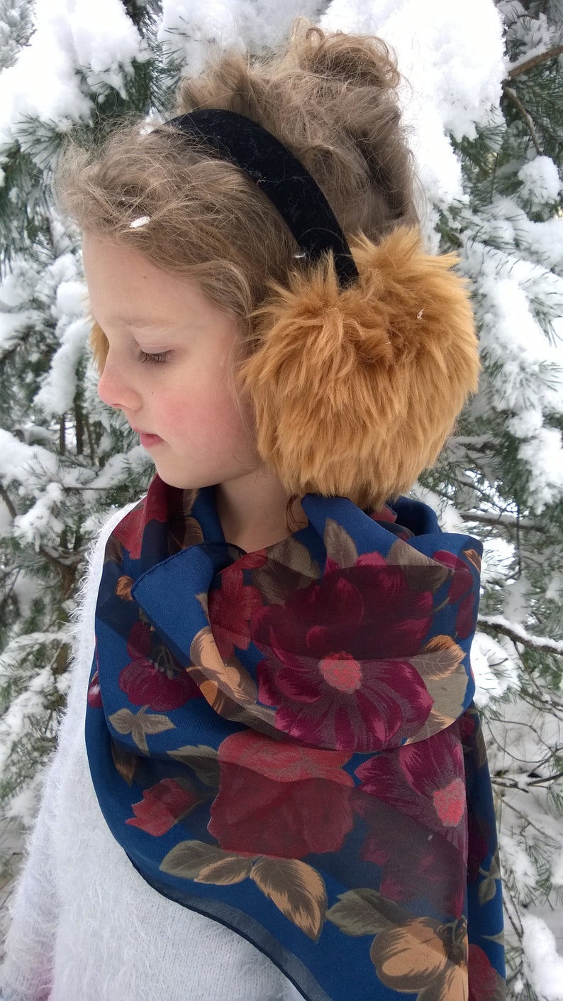 Kids Earmuffs Toddler Girl Earwarmer Winter Accessory Cute Etsy