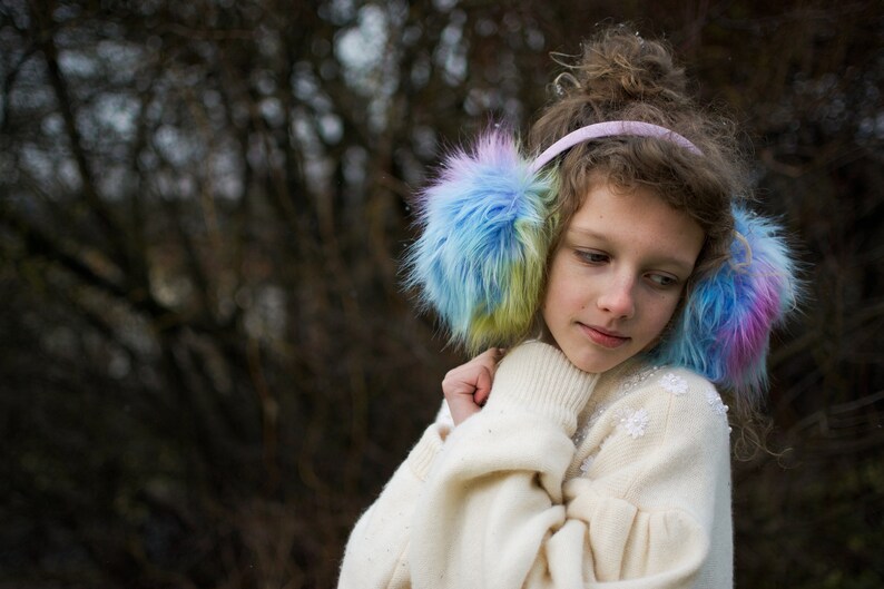 faux fur earmuffs Christmas gift winter earmuff soft earmuffs brown earmuff warm earmuff Earmuffs for adults children