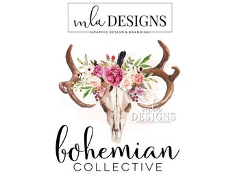 Bohemian logo | Etsy