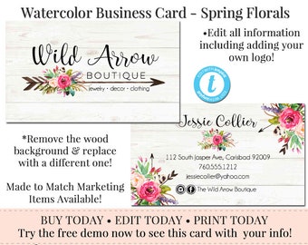 arrow business cards etsy