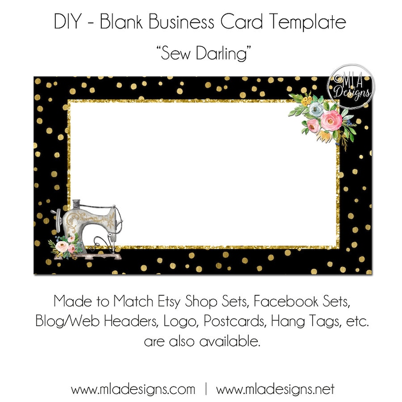 Sewing Business Card Template Sewing Business Card Etsy