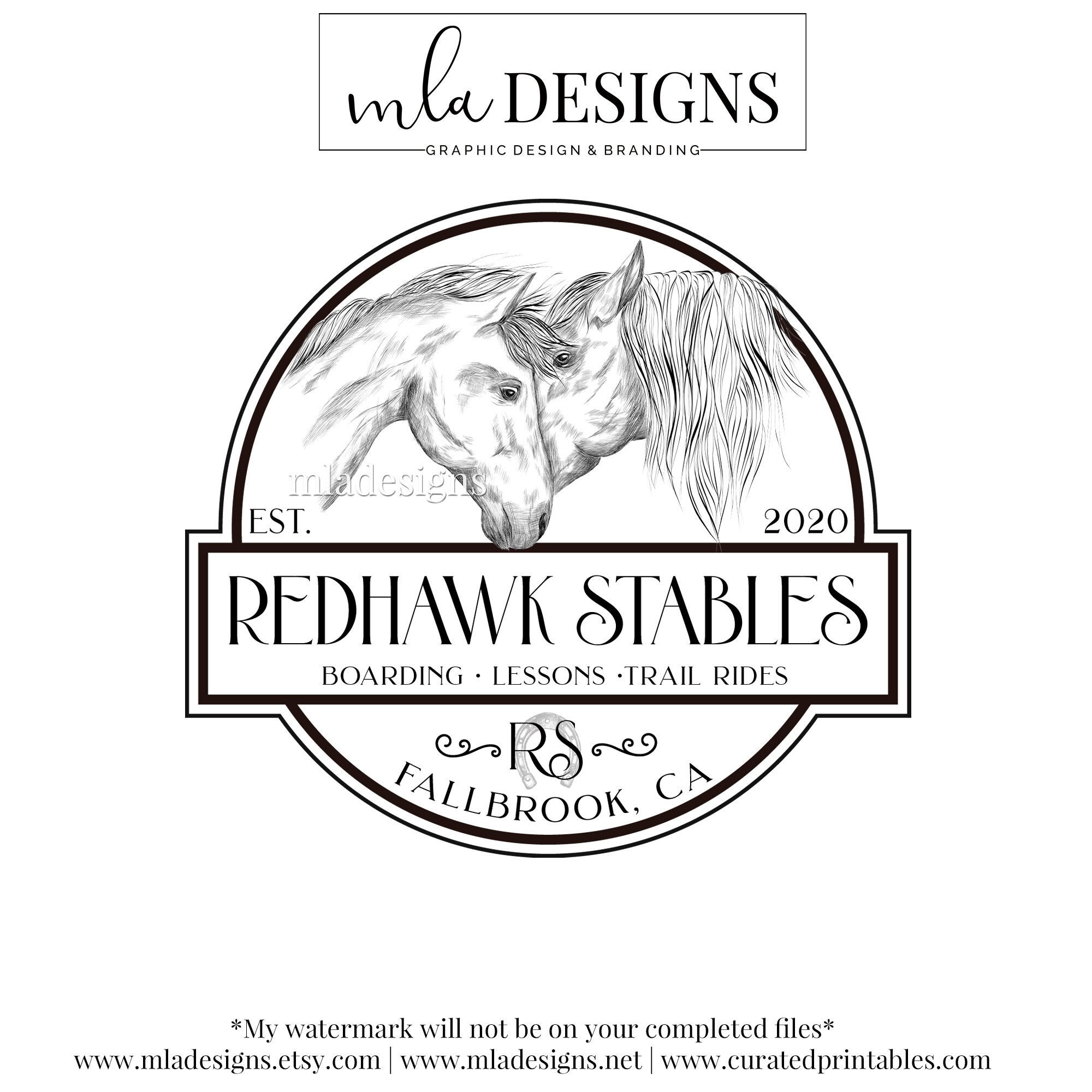 Horses Running Wild Retractable Reel Chrome Badge ID Card Holder Clip