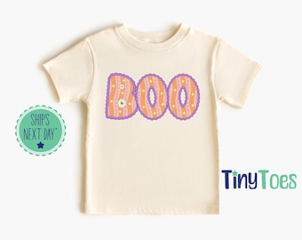 Maglietta di Halloween Boo: maglietta spettrale per bambini, regalo per bambini piccoli