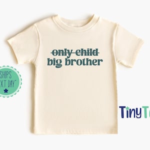 Nur Kind Big Brother Shirt, Schwangerschaft offenbaren Kleinkind-T-Shirt, Big Brother Ankündigung Onesie, Geschwister offenbaren Sweatshirt, neue Baby Geschenkidee
