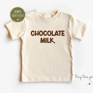Koszulka dla niemowląt Chocolate Milk, koszulka dla malucha Choco Mood, zabawny dziecięcy kombinezon Dairy, bluza Powered by Chocolate Milk, projekt prezentu dla niemowląt Foodie