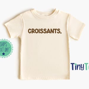 Maglietta per neonati con croissant, maglietta per bambini Flaky Cutie