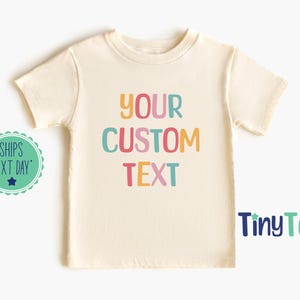 Custom Text Kids Shirt, Your Custom Here, Custom Your Text Toddler Shirt, Retro Custom Kids Shirt, Custom Text Printed, Custom Baby Bodysuit