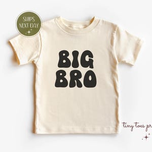 Big Bro Tee, Pregnancy Reveal Toddler Shirt, Big Brother Youth T-Shirt, Promoted to Brother Baby Onesie, Sibling Announcement Tee