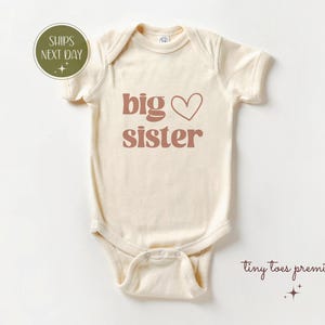 Big Sister TShirt, Big Sis T-Shirt, New Big Sister Tee, Pink Modern Design, Minimalist Toddler Girl T-Shirt, New Baby Announcement