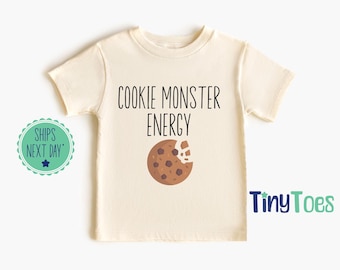 Keks Monster Energie Kleinkind Shirt, Monster Energie Kinder T-Shirt, Keks Monster Baby Body, lustiger Snack Liebhaber, Keks Fan Kleinkind