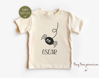 Personalized Baby Spider Halloween Shirt: Custom Kids Tee