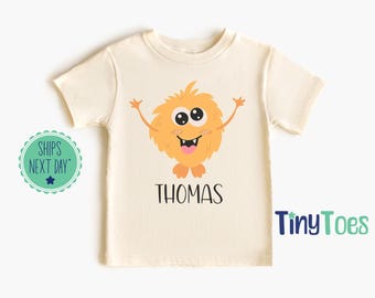Personalized Halloween Monster Kids Shirt: Spooky Toddler Tee