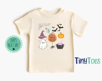 Ghost Halloween Shirt: Natural Cotton Toddler Tee
