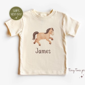 Custom Horse Toddler Tee: Farm Animal Shirt, Pony Lover Gift