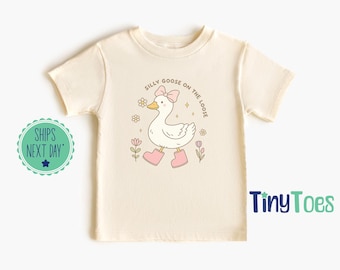 シリー・グース キッズTシャツ、ファニーガールTシャツ