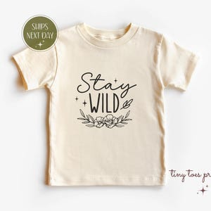 Stay Wild Kids T-Shirt, Adventure Youth Tee, Free Spirit Baby Onesie, Nature Lover Toddler Sweatshirt Gift, Explore Fun Apparel
