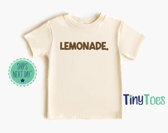 Body infantil de limonada, camiseta divertida de verão para crianças pequenas, estampa cítrica