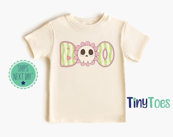 Maglietta di Halloween per bambini Boo: maglietta spettrale per bambini, vestito di Halloween per neonati