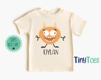 Personalized Halloween Monster Kids Shirt: Spooky Toddler Tee